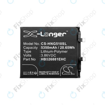 Batterie für Honor Magic 5 Pro, 5350mAh, Li-Pol, 3.86V, HB526881EHC, HQ