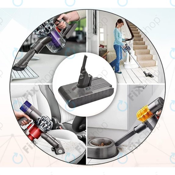 Dyson V8 - Akku Batterie 215681, PM8-US-HFB1497A Li-Ion 21.6V 4000mAh