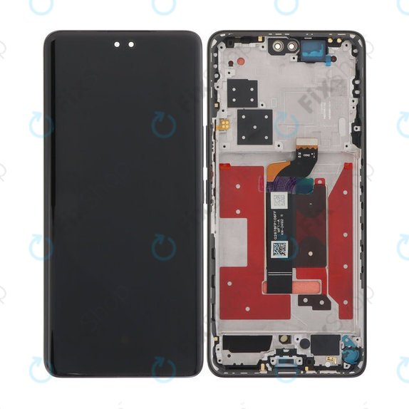 Honor 200 Pro - LCD Display + Touchscreen Front Glas + Rahmen (Black) OLED