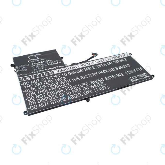 Batterie für HP Elitepad 1000, Elitepad 1000 G2, Ultrabook Ao02xl Series, 4150mAh, Li-Pol, 7.4V, AO02XL, HQ
