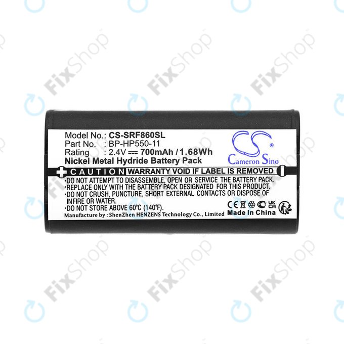 Akku batterie für Sony MDR, BP-HP550-11, Ni-MH, 2.4V, 700mAh, HQ