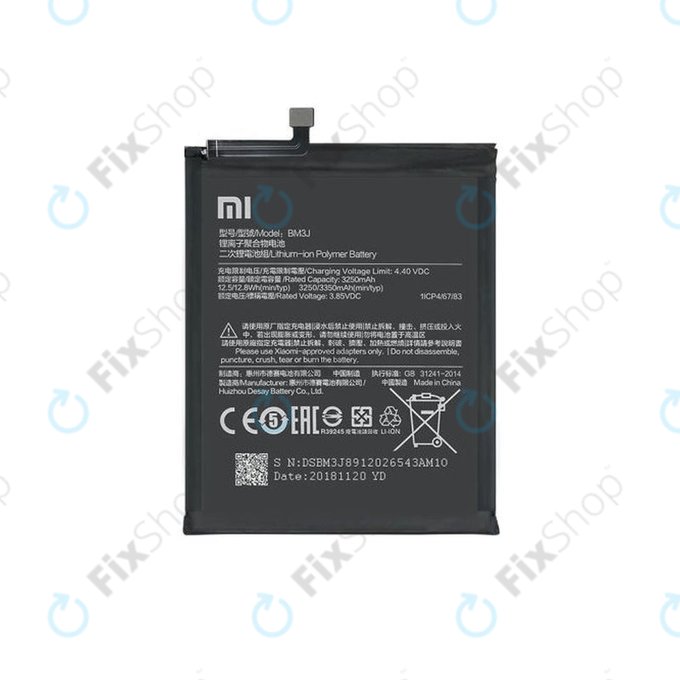 Xiaomi Mi 8 Lite - Akku Batterie BM3J 3350mAh - 46BM3JA02018 Genuine Service Pack