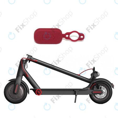 Xiaomi Mi Electric Scooter 1S, 2 M365, Essential, Pro, Pro 2 - Gummiabdeckung für den Ladeanschluss (Red)