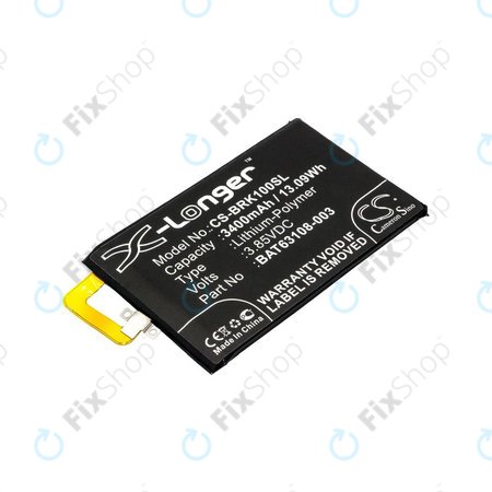 Akku batterie für Blackberry Keyone, 3400mAh, Li-Pol, 3.85V, BAT63108-003, HQ