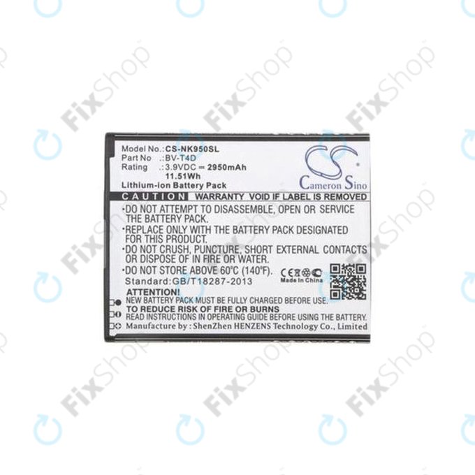 Microsoft Lumia 950 XL - Akku Batterie BV-T4D 2950mAh HQ