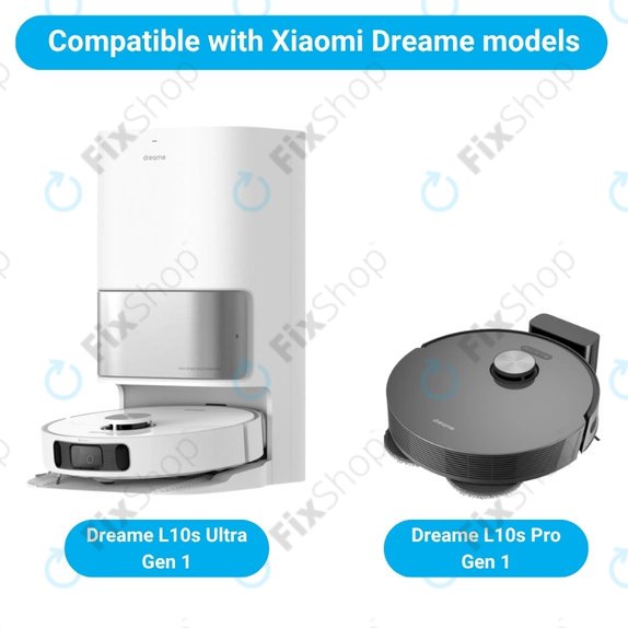 Ersatzteilset für Xiaomi Dreame L10s Ultra, Xiaomi Dreame L10s Pro (2x Hauptbürste, 4x Filter, 4x Seitenbürste, 8x Wischtuch, 4x Staubbeutel)