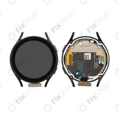 Samsung Galaxy Watch 4 44mm R870 R875 - LCD Display + Touchscreen Front Glas + Rahmen (Black) - GH97-26410A Genuine Service Pack