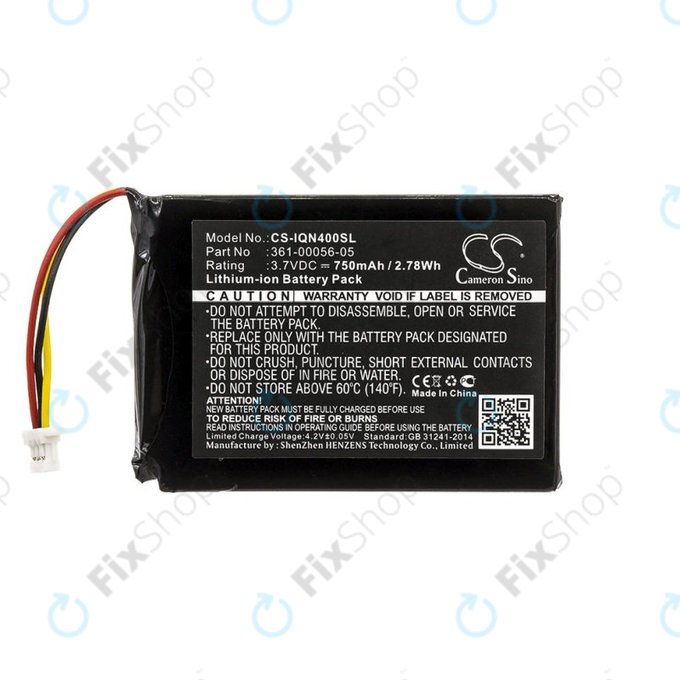 Batterie für Garmin Nüvi 40, 750mAh, Li-Ion, 3.7V, 361-00056-05, HQ