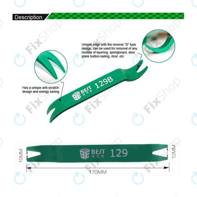 Best BST-129B - Dickes Plastikwerkzeug zum Aufbrechen von Autoinnenräumen
