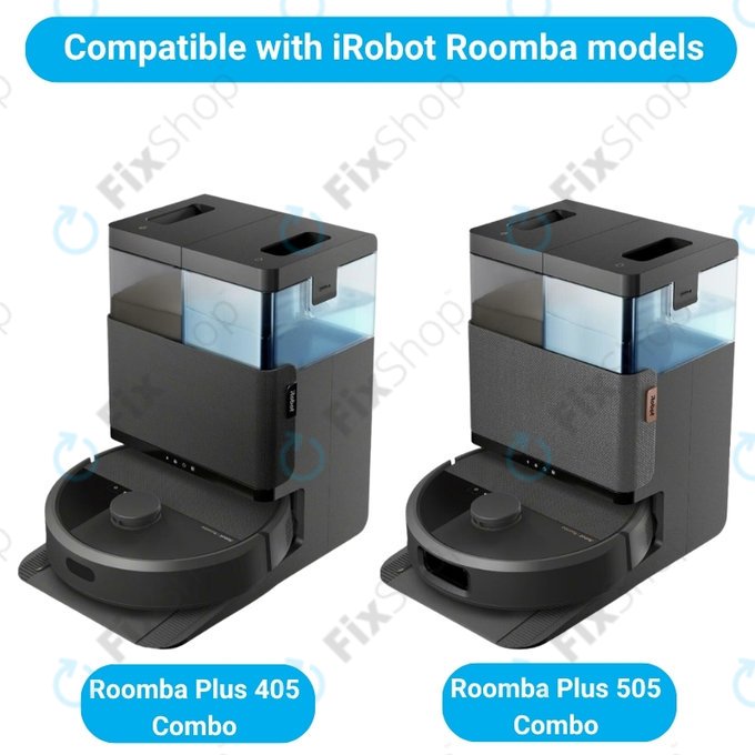 Ersatzteilset für iRobot Roomba Plus 405 Combo, 505 Combo (2x Hauptbürste, 4x Filter, 4x Seitenbürste)