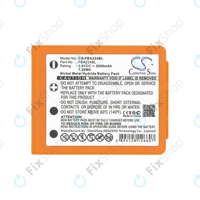 HBC Radiomatic Keynote, Linus 4, Micron 4, 5, 6, 7, Patrol D, Quadrix, Vector Pro - Akku Batterie BA223000, BA223030, FUB6 2000mAh HQ