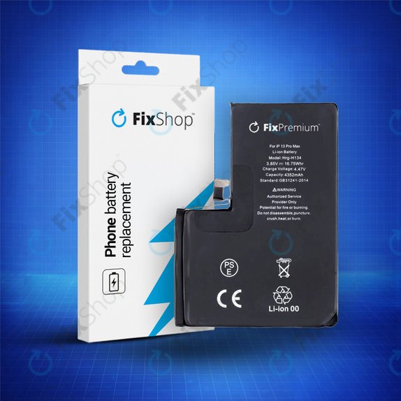 Akku Batterie für iPhone 13 Pro Max, 4352mAh, A2653, FixPremium