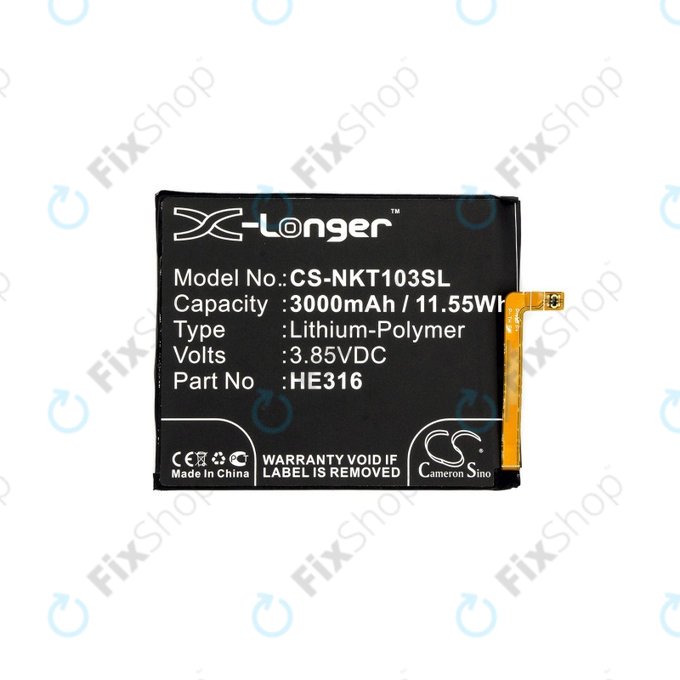 Nokia 6 - Akku Batterie HE316 3000mAh HQ