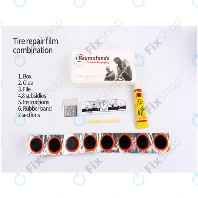 Multifunktionales Werkzeugset - Luftpumpe, Reifensatz, Schraubenschlüssel, Brechstangen & Schraubendreher 16in1