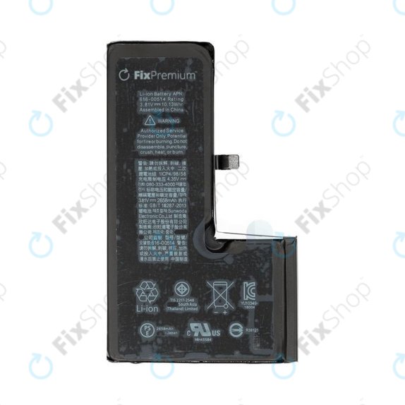 Akku Batterie für iPhone XS, 2658mAh, FixPremium