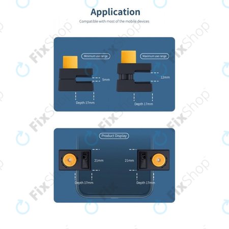 QianLi iClamp 2.0 - Kunststoffklammer mit Gummifüllung - Bereich 12mm (4Stk.)