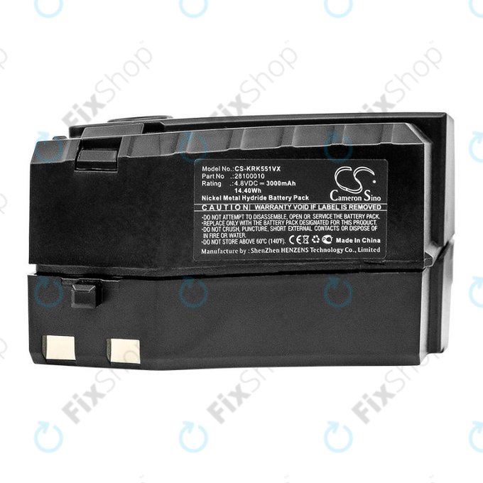 Kärcher KC55 - Akku Batterie 6.654-118.0, 28100010 Ni-MH 4.8V 3000mAh HQ