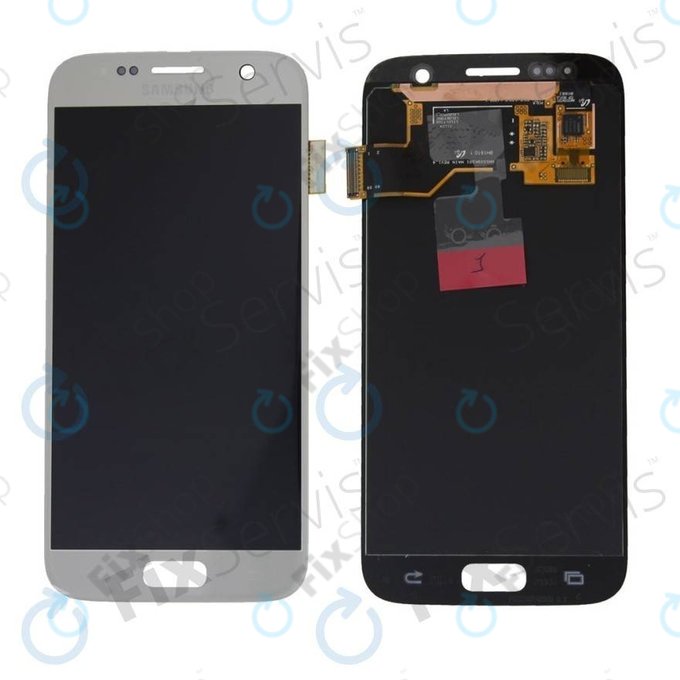 Samsung Galaxy S7 G930F - LCD Display + Touchscreen Front Glas (Black) - GH97-18523A, GH97-18761A, GH97-18757A Genuine Service Pack