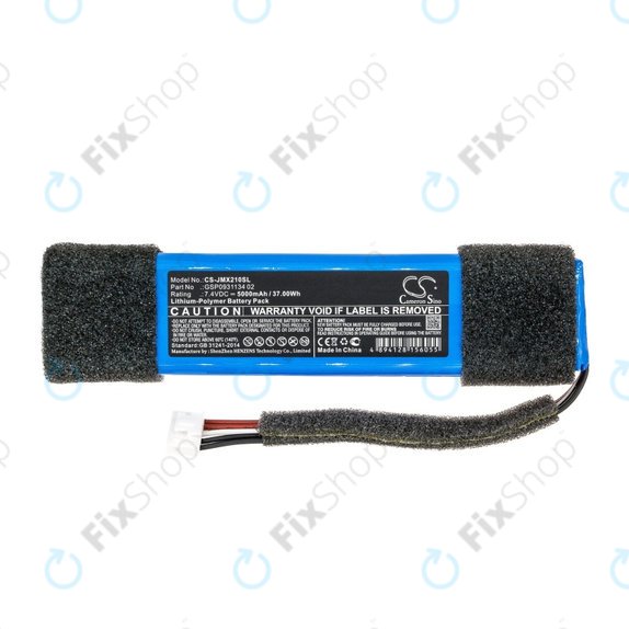 Batterie für JBL Xtreme Splashproof, 5000mAh, Li-Pol, 7.4V, GSP0931134 02, HQ