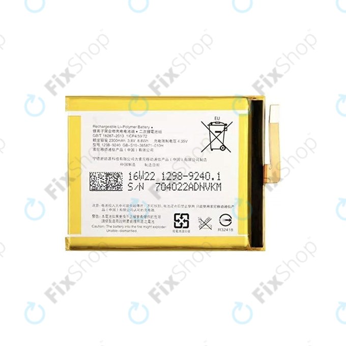 Sony Xperia XA F3111, E5 F3311 - Akku Batterie LIS1618ERPC 2300mAh