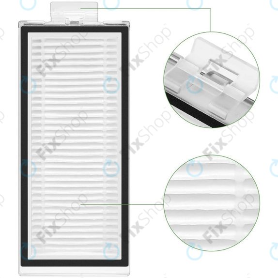 Ersatzteilset für Xiaomi Roborock Q7+, Q7 Max, Q7 Max+ (2x Hauptbürste, 4x Filter, 4x Seitenbürste – weiß, 4x Wischtuch, 4x Staubbeutel)