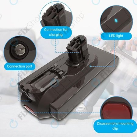 Dyson V11, V15 - Akku Batterie SV15, SV18, 970938-01 Li-Ion 25.2V 4000mAh HQ