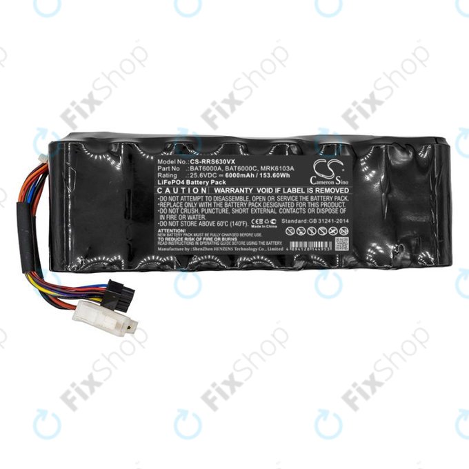 Akku batterie für Robomow, Wolf Garten, Cub Cadet, 6000mAh, LiFePO4, 25.6V, MRK6103A, HQ