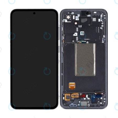 Samsung Galaxy S24 FE - LCD Display + Touchscreen Front Glas + Rahmen (Graphite) - GH82-35848A Genuine Service Pack