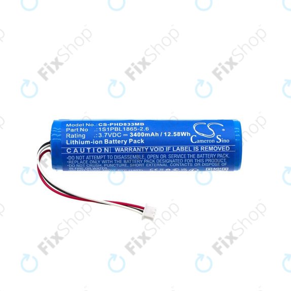 Batterie für Philips Avent SCD833, Avent SCD835, Avent SCD841, Avent SCD831, 3400mAh, Li-ion, 3.7V, 1S1PBL1865-2.6, HQ