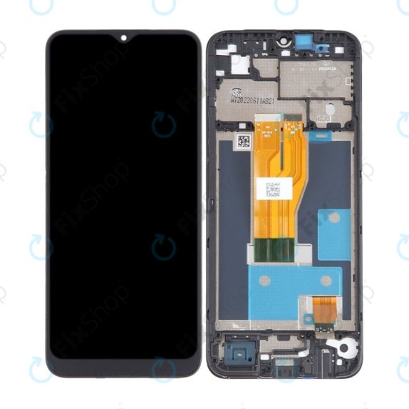 Realme C30 RMX3581 - LCD Display + Touchscreen Front Glas + Rahmen (Lake Blue) TFT