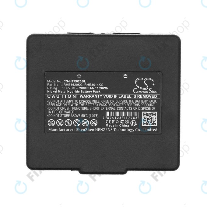 Batterie für Hetronic Abitron Mini, 2000mAh, Ni-MH, 3.6V, RHE3620KG, HQ