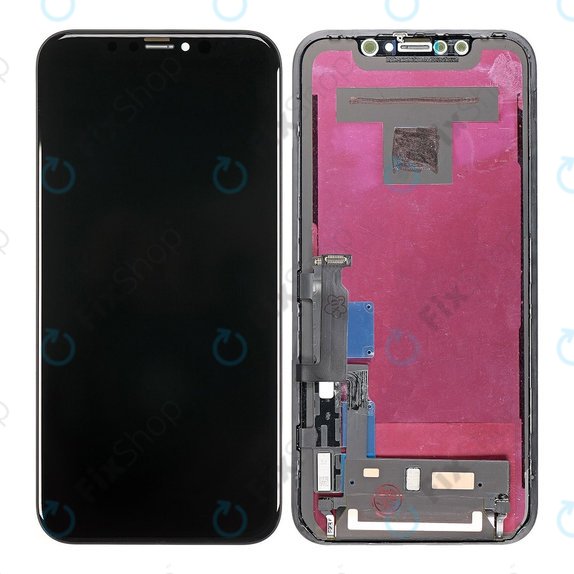 Display für iPhone XR, Touchscreen-Glas mit Rahmen