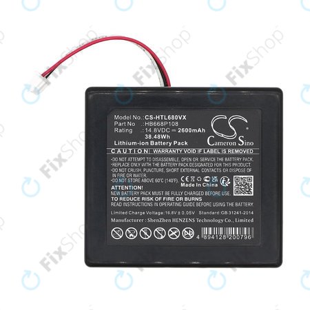 Akku batterie für Hobot Legee 668, Legee 669, 2600mAh, Li-Ion, 14.8V, HB668P108, HQ