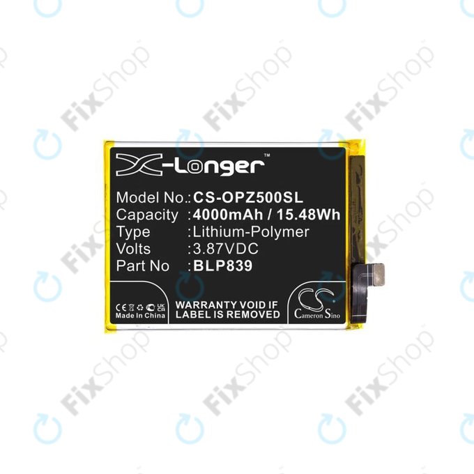 Oppo Reno 5 Z 5G CPH2211 - Akku Batterie BLP839 4000mAh HQ