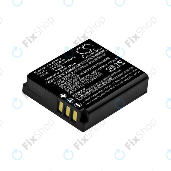 Akku batterie für Panasonic Lumix DMC-FX01, 1150mAh, Li-Ion, 3.7V, CGA-S005, HQ