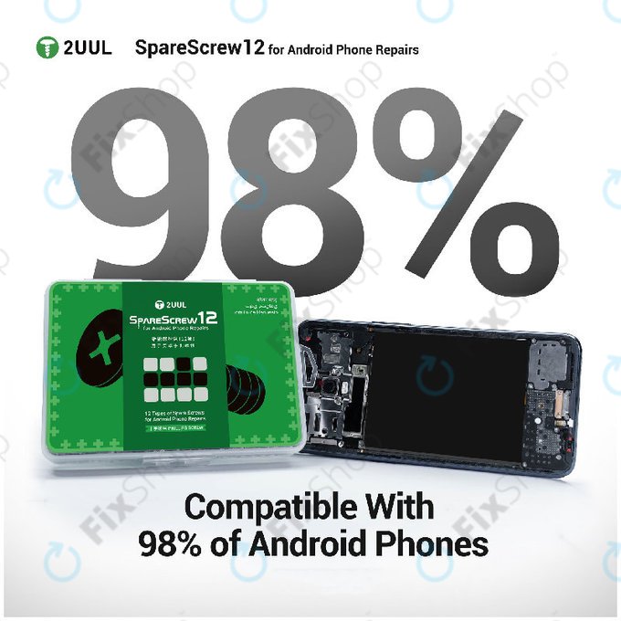 Phillips Schraubenset für Android-Reparaturen, 2UUL SC12, 1200 Stk./Packung