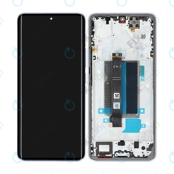 Xiaomi Redmi Note 13 Pro+ 23090RA98C - LCD Display + Touchscreen Front Glas + Rahmen (Aurora Purple) - 560003N16U00 Genuine Service Pack