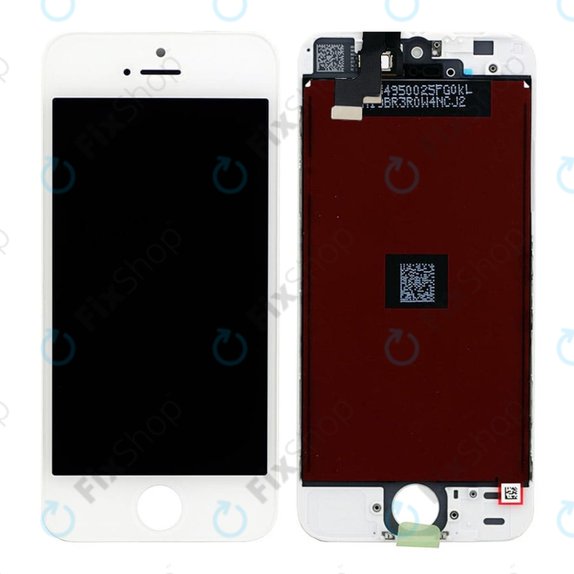 Display für iPhone 5S, SE, White, Touchscreen-Glas mit Rahmen