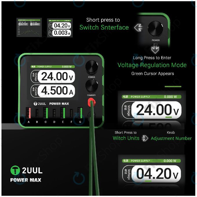 Ladestation, 200W Multi-Port, 2UUL PC01