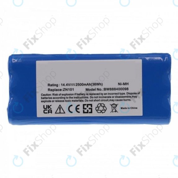 Ecovacs Dibea ZN101, K6, L6, Dirt Devil - Akku Batterie 0606004 Ni-MH 14.4V 2500mAh