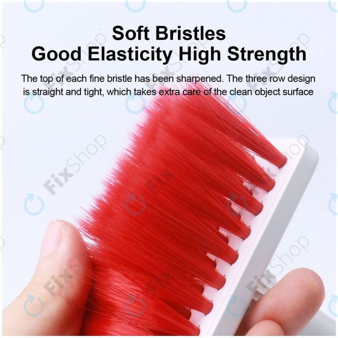 Multifunktionale Reinigungsbürste + Reinigungsstift + Schlüsselabzieher (Rot)