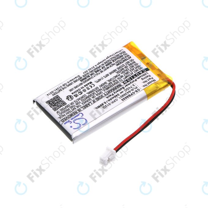 Batterie für Plantronics, Avaya, 240mAh, Li-Pol, 3.7V, 65358-01, HQ