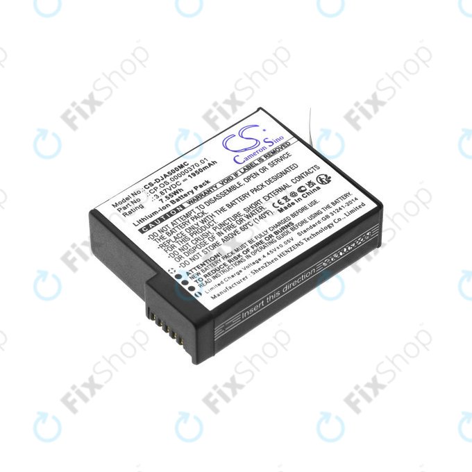 Batterie für DJI Osmo Action 5, 1950mAh, Li-Ion, 3.87V, CP.OS.00000370.01, HQ