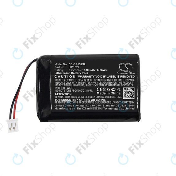 Batterie für Sony Dualshock 4 Wireless Controller, 1800mAh, Li-Ion, 3.7V, LIP1522, HQ