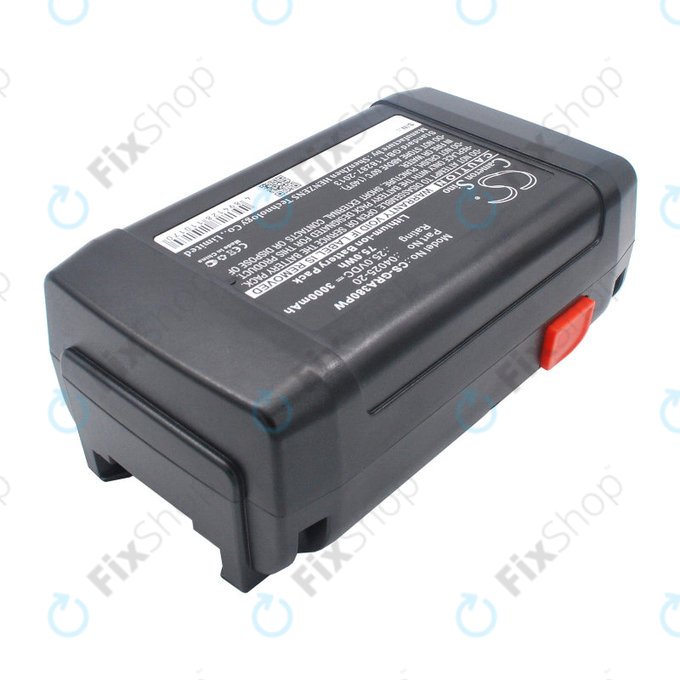 Batterie für Gardena 380 Li, 8838, 3000mAh, Li-ion, 25V, 04025-20, HQ