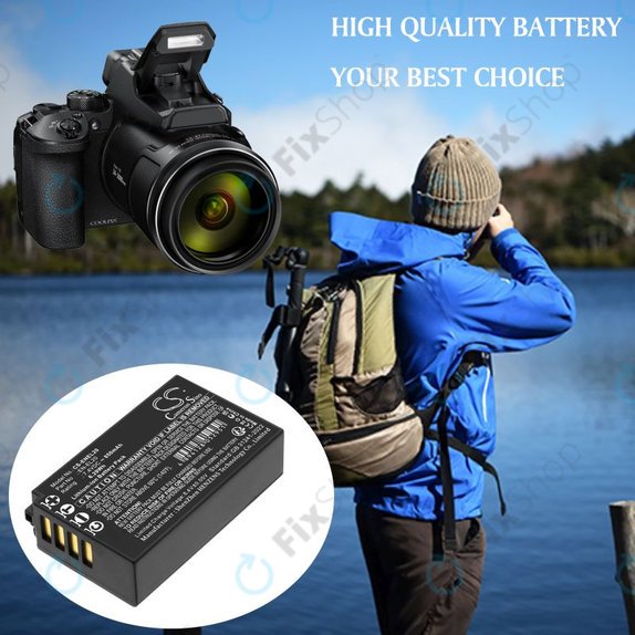 Akku batterie für Nikon Coolpix A, 850mAh, Li-Ion, 7.4V, EN-EL20, HQ
