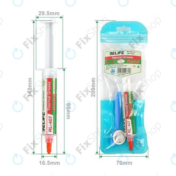 Silikon-Wärmeleitpaste Relife RL-407, 6 W/mK, 20g, rosa