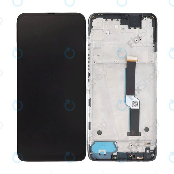 Motorola One Fusion Plus - LCD Display + Touchscreen Front Glas + Rahmen (Black) TFT