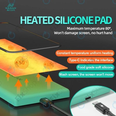 Nasan - Kompakte Heizmatte für die Demontage von LCD-Bildschirmen