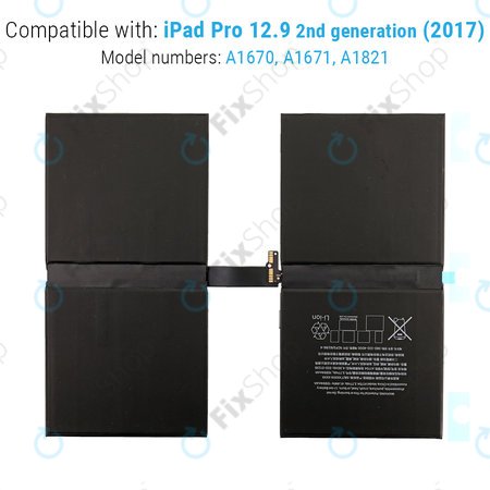 Apple iPad Pro 12.9 (2nd Gen 2017) - Akku Batterie 10891mAh